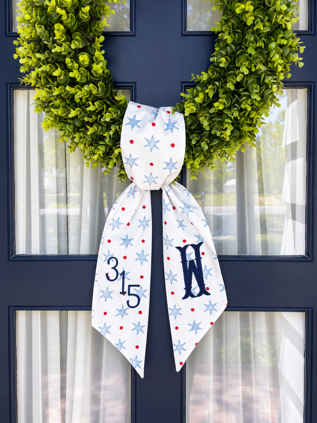 Patriotic Wreath Sash
