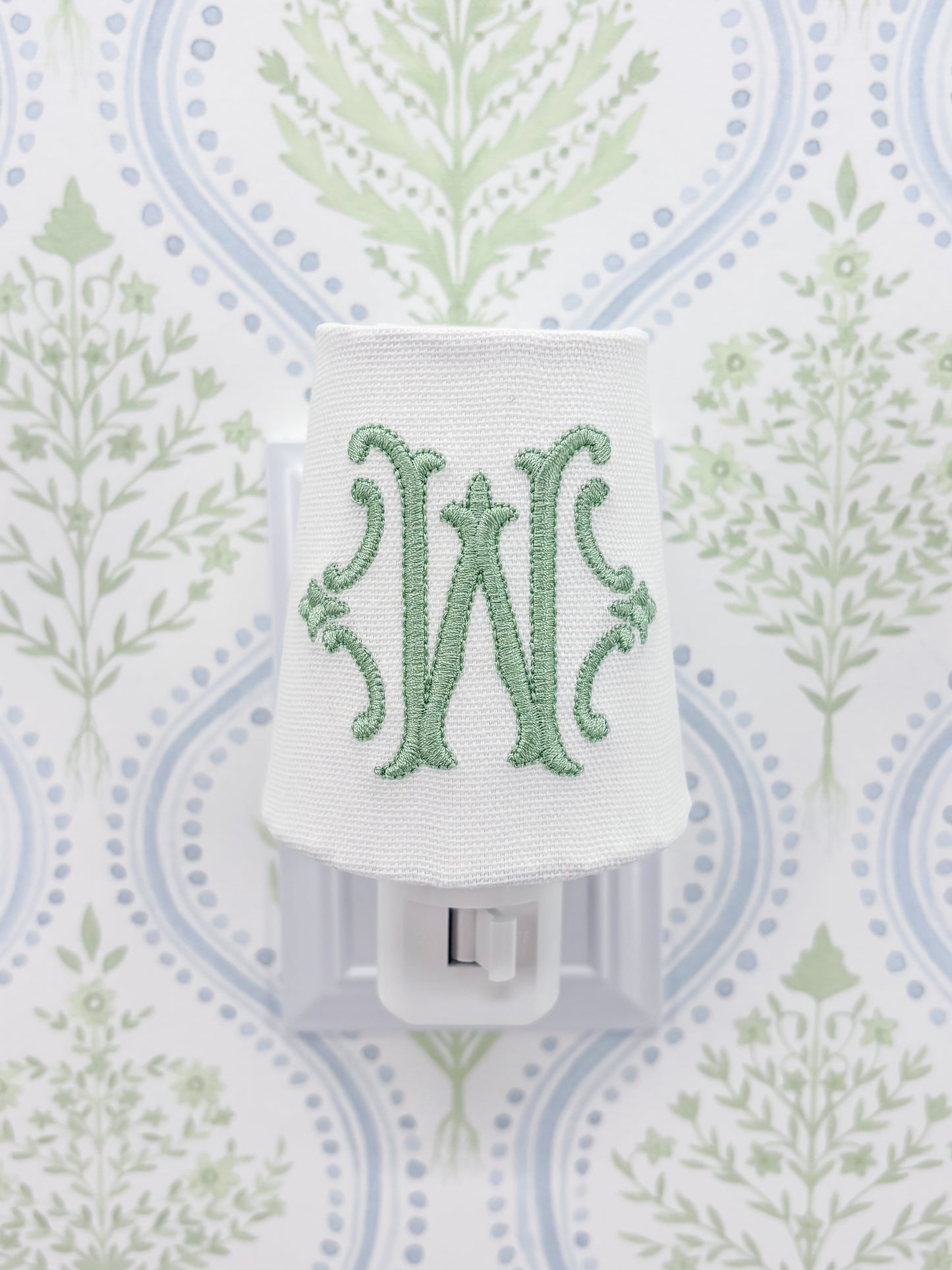 Solid Romanesque Initial Monogram Night Light