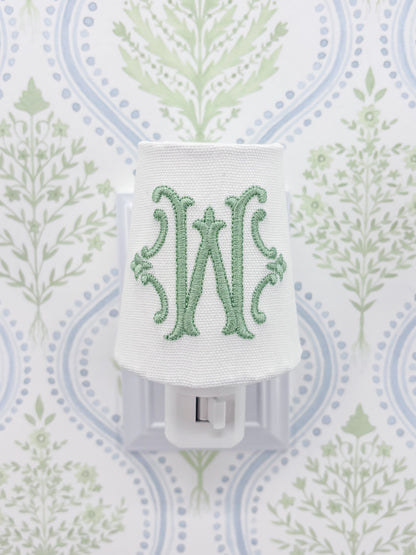 Solid Romanesque Initial Monogram Night Light