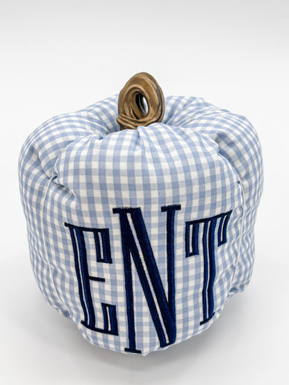 Custom Monogram Fabric Pumpkin