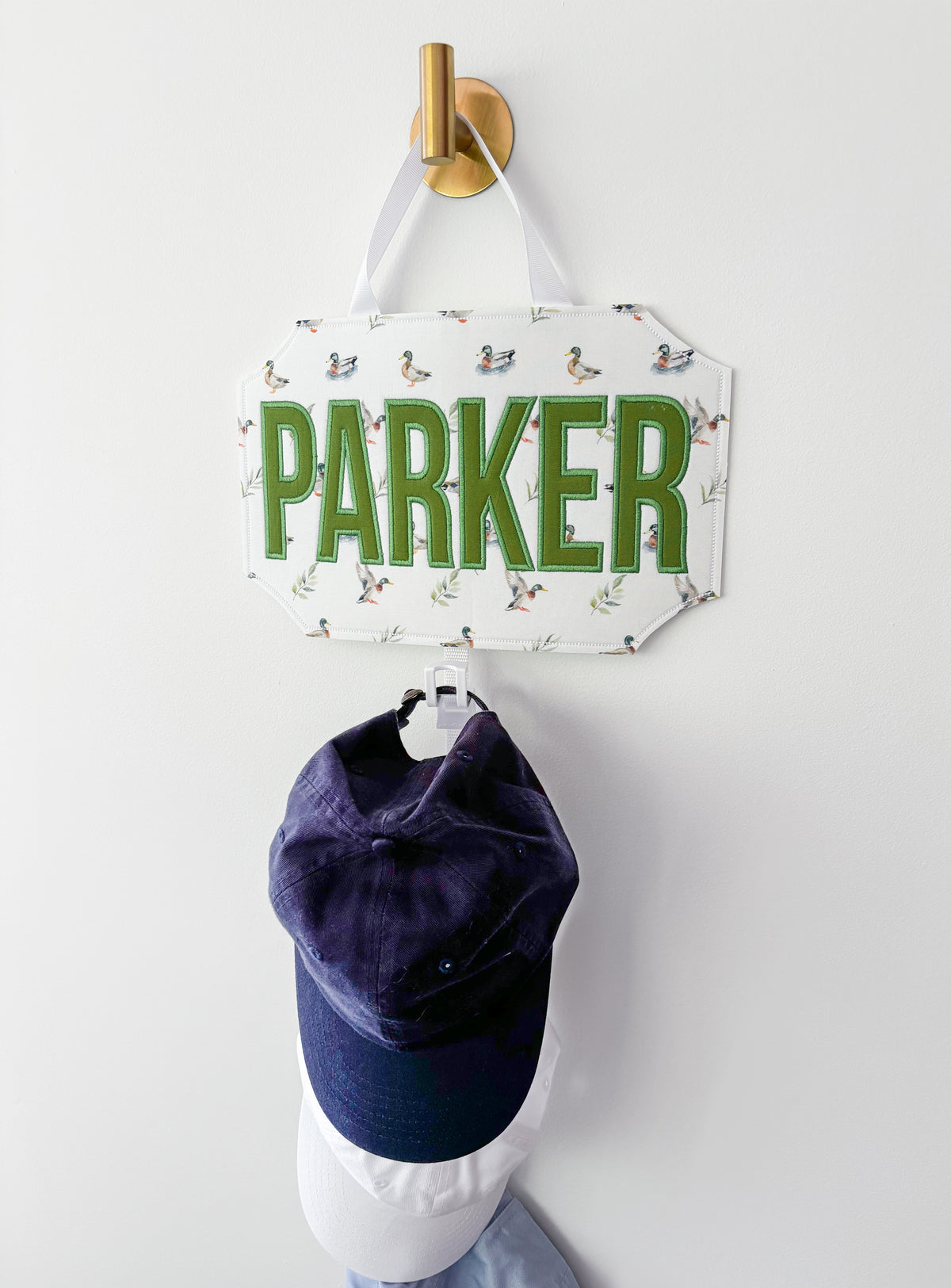 Boys Personalized Baseball Hat Hanger Organizer