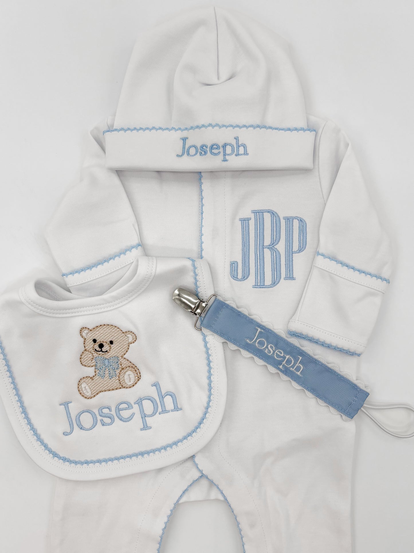Custom Newborn Boy Coming Home Outfit Bundle