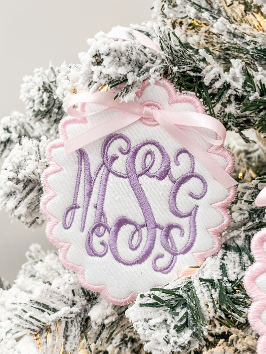 Monogram Christmas Ornament