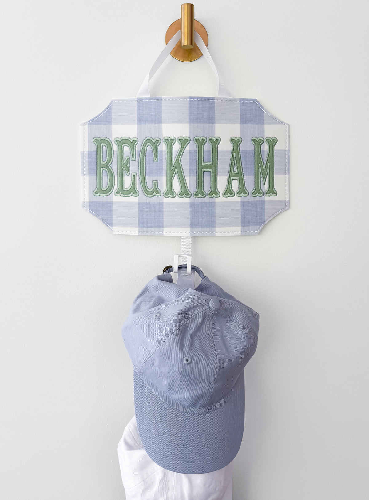 Boys Personalized Baseball Hat Hanger Organizer
