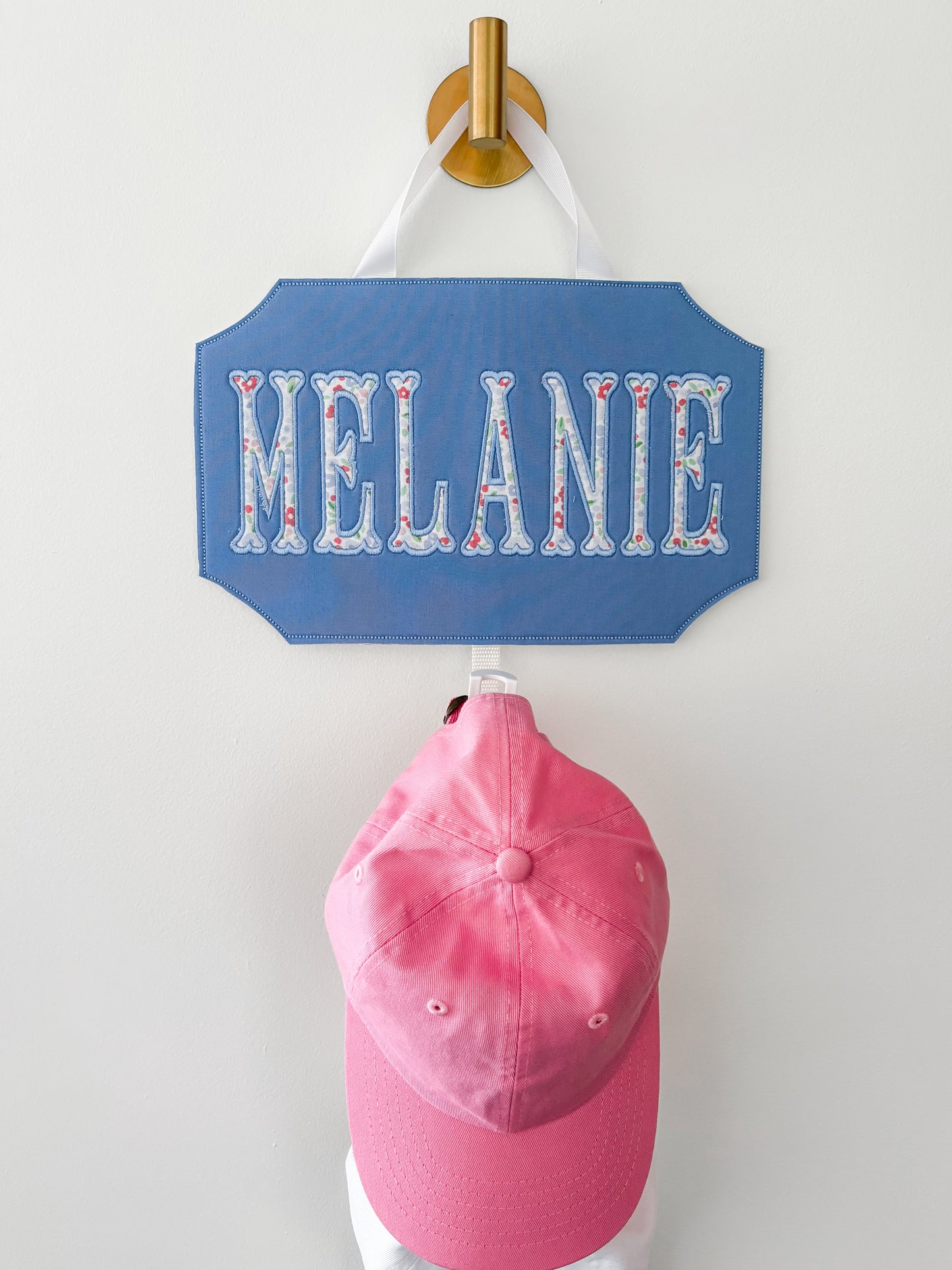 Girls Personalized Baseball Hat Hanger Organizer