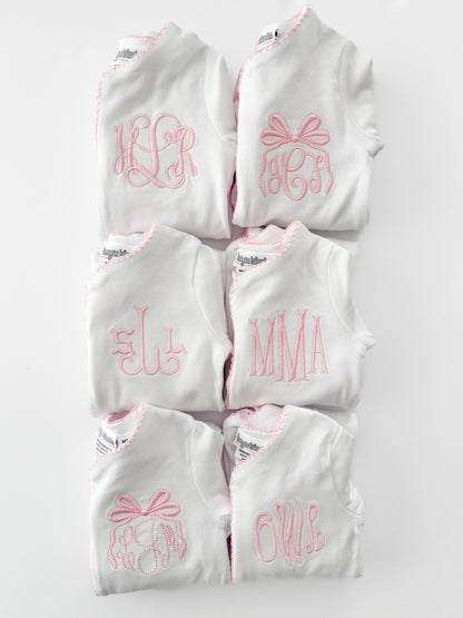 Custom Newborn Girl Coming Home Outfit Bundle