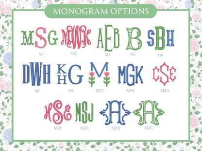 Custom Embroidered Monogram Nightlight