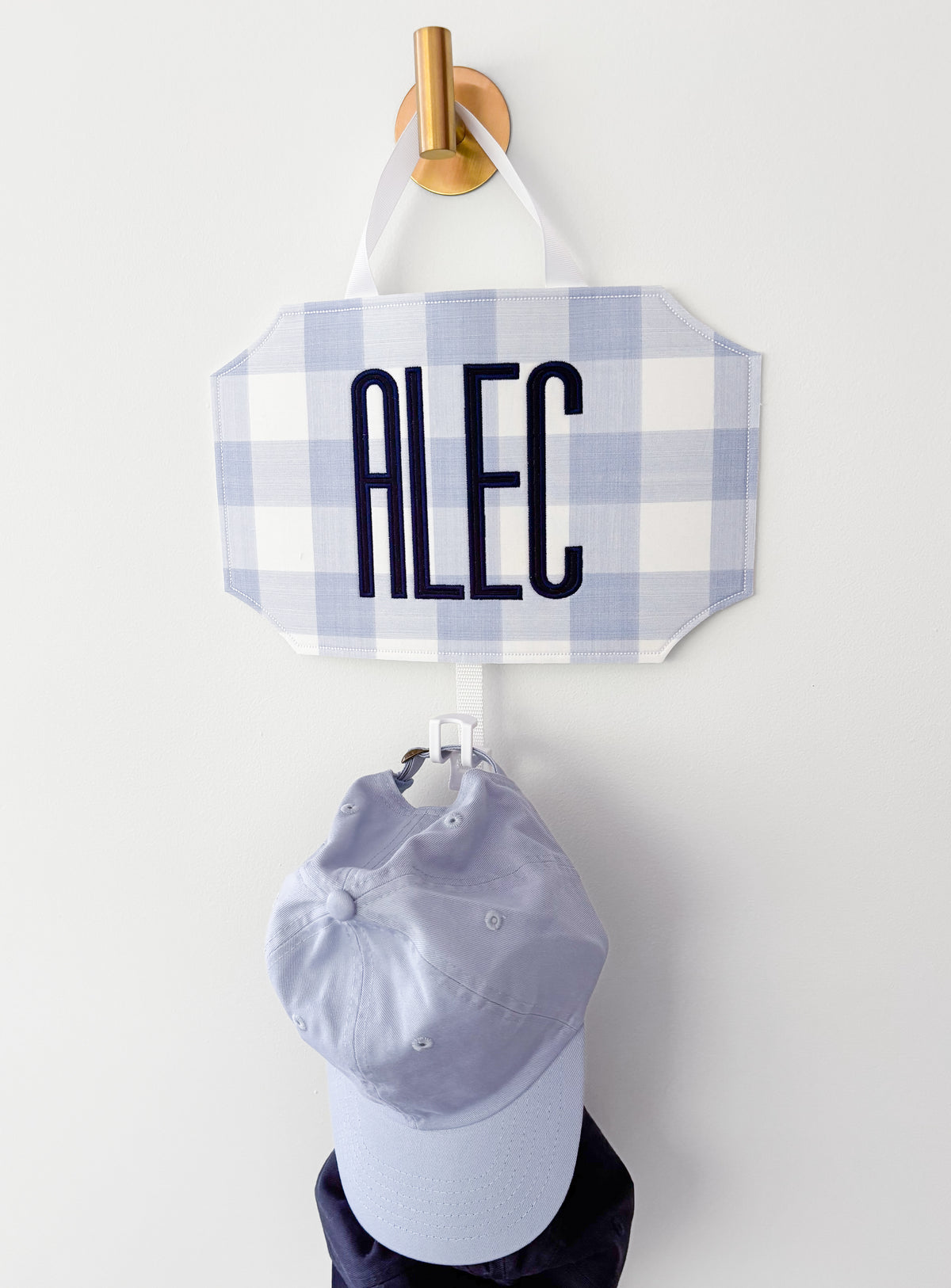 Boys Personalized Baseball Hat Hanger Organizer