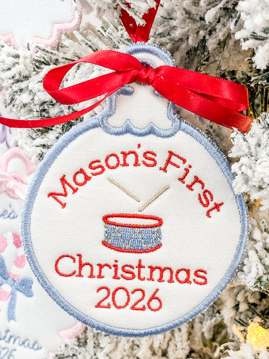 Baby Boy First Christmas Ornament