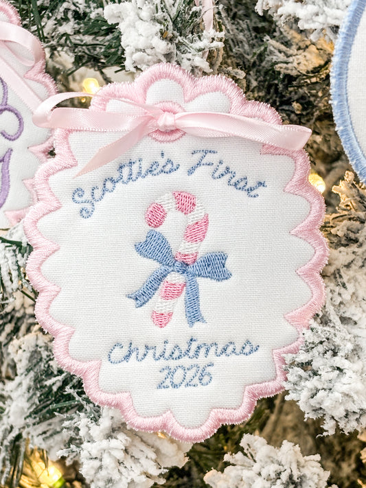 Baby Girl First Christmas Ornament