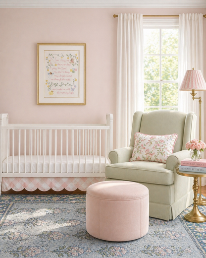 Baby Girl “Now I Lay Me Down to Sleep” Prayer Wall Art