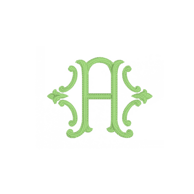 Decorative letter 'A' on a white background