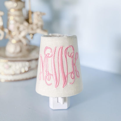 Custom Embroidered Monogram Nightlight