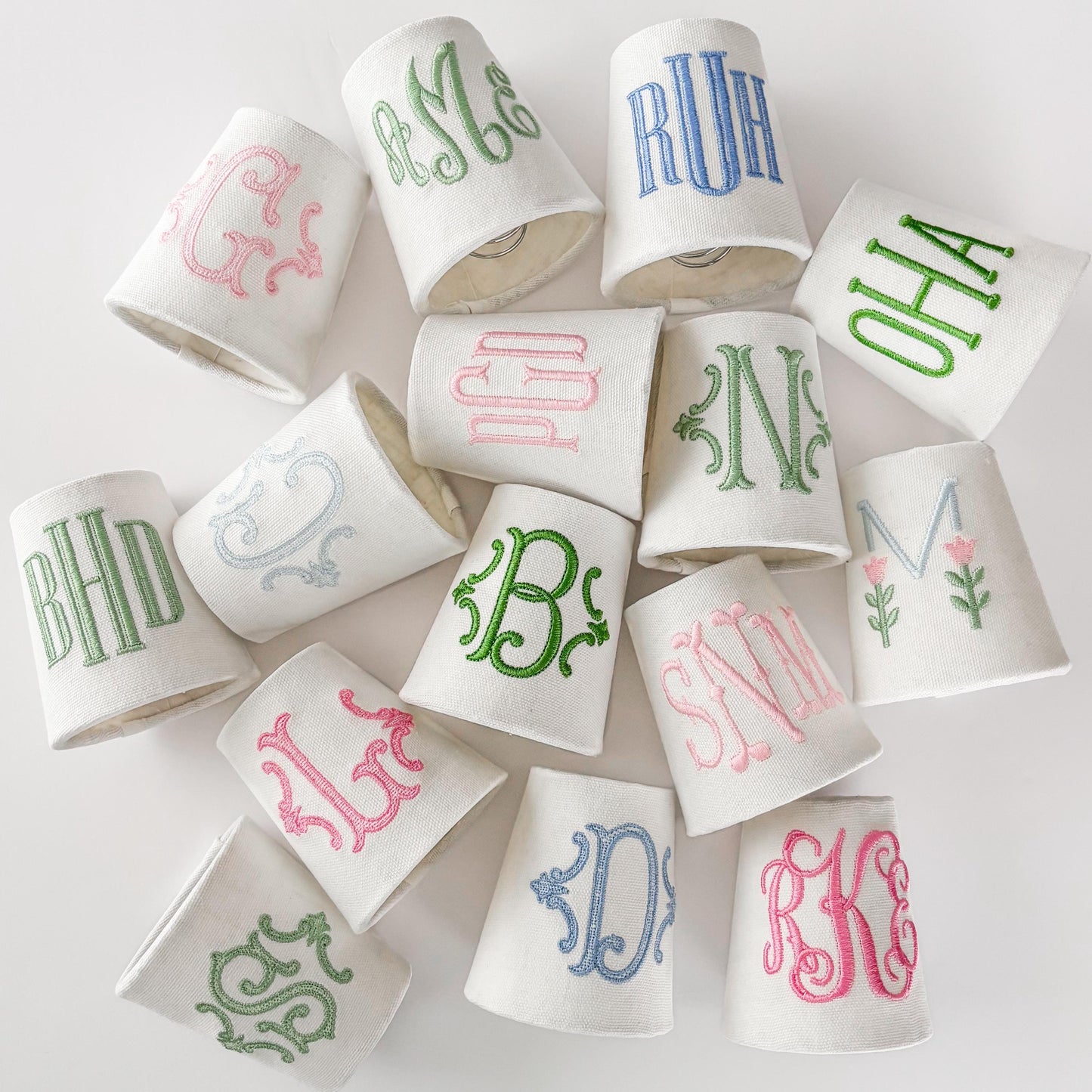 Custom Embroidered Monogram Night Light: Personalized Nursery Decor