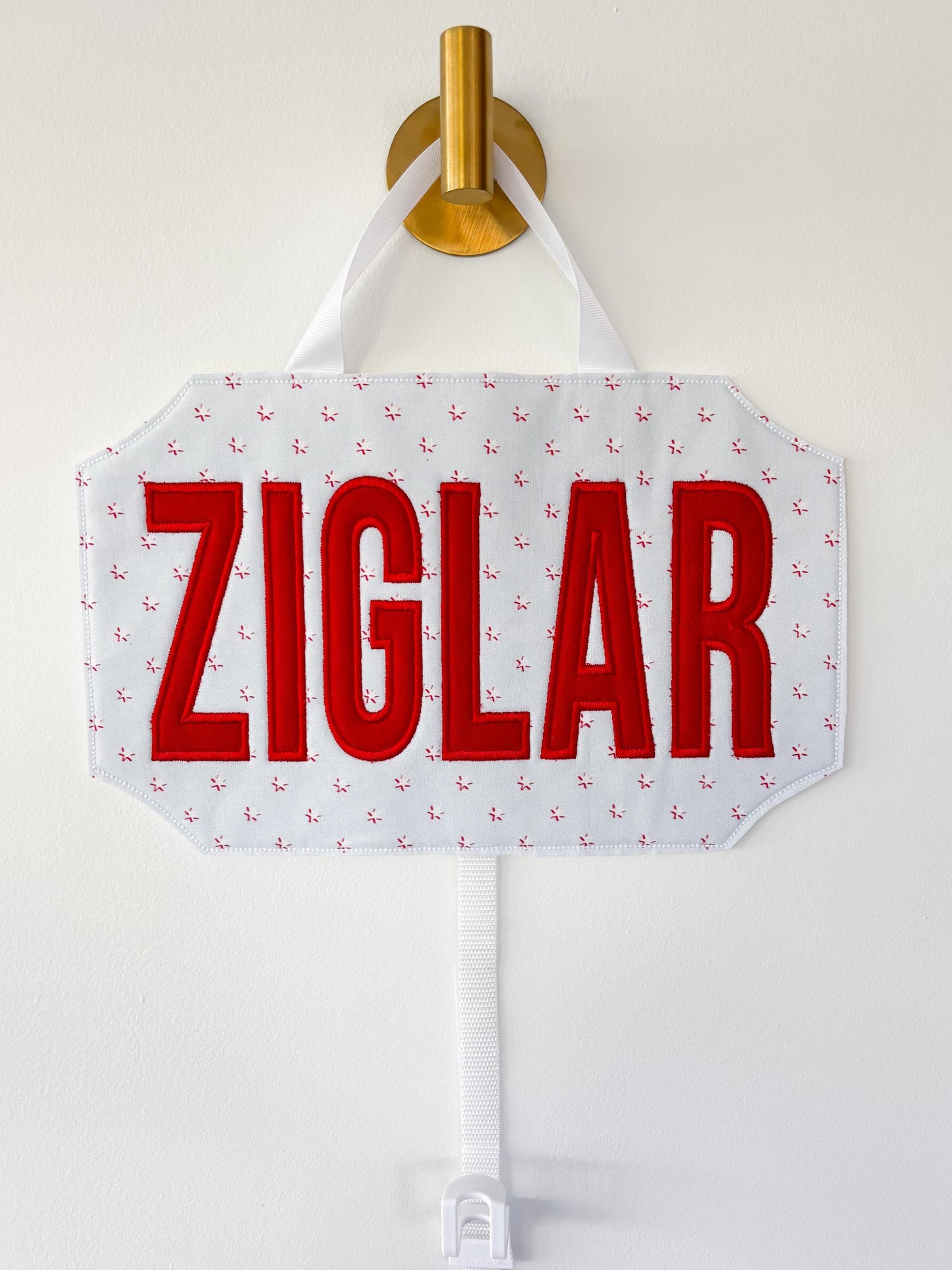 Little Boy Baseball Hat Hanger Organizer | Personalized with Name or Monogram | Custom Embroidered Cap Holder