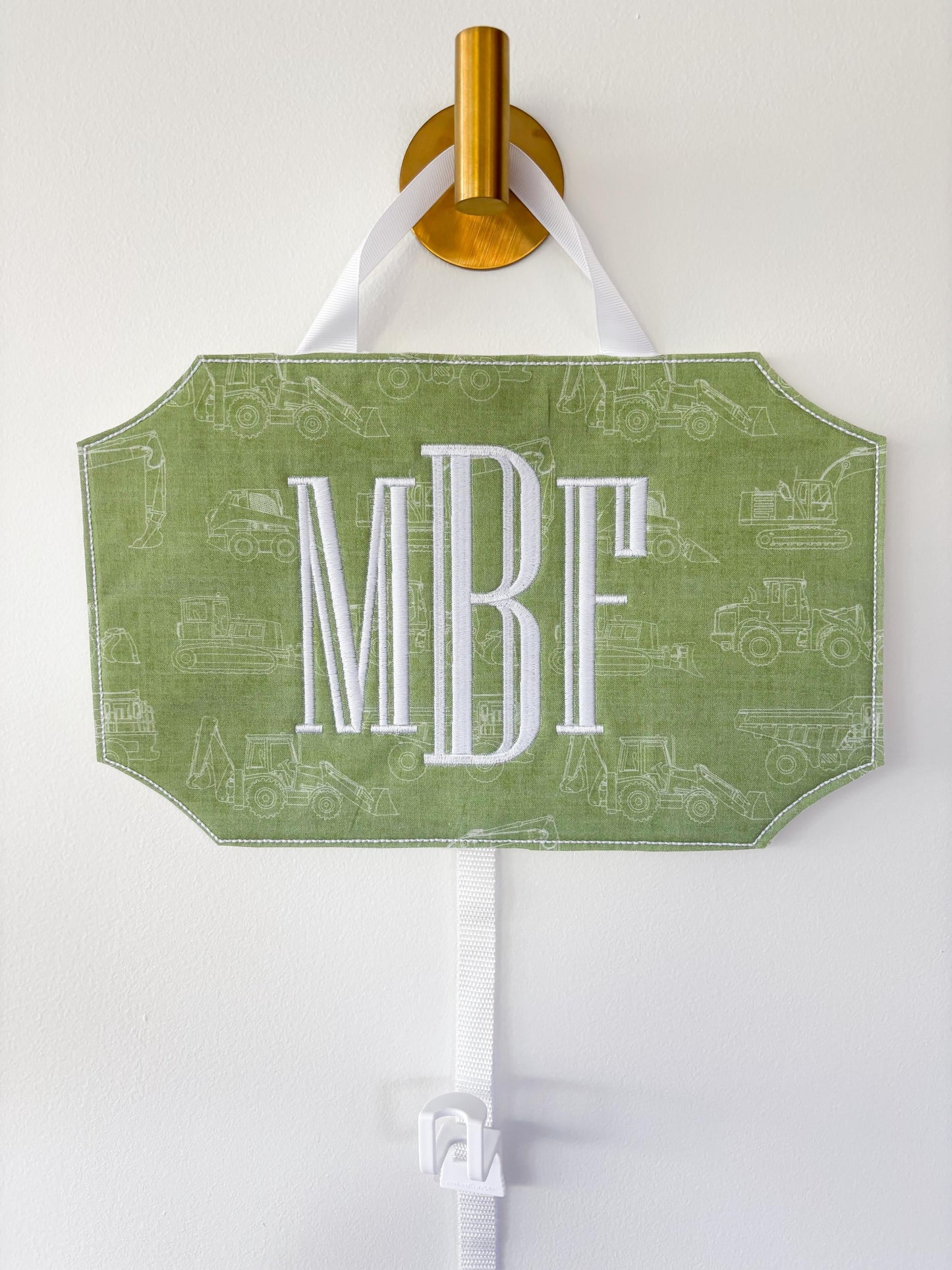 Little Boy Baseball Hat Hanger Organizer | Personalized with Name or Monogram | Custom Embroidered Cap Holder