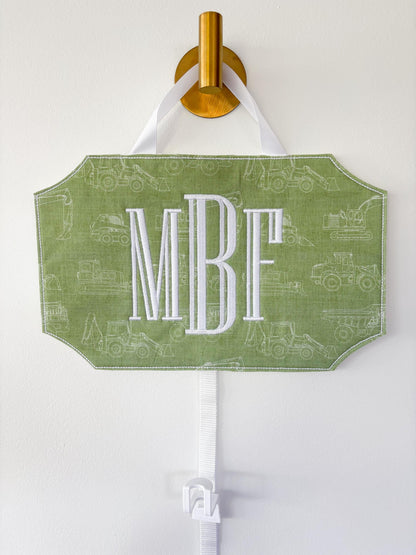 Little Boy Baseball Hat Hanger Organizer | Personalized with Name or Monogram | Custom Embroidered Cap Holder